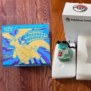 Pokémon TCG Mega Evolution Ascended Heroes Elite Trainer + Free Wiglett Ornament